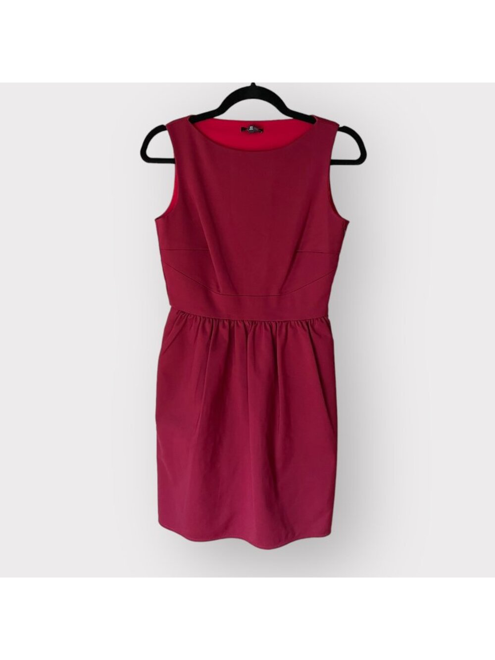 Raoul Size 2 Burgundy Red Cinched Sheath Mini Dress Sleeveless Soho Asheville